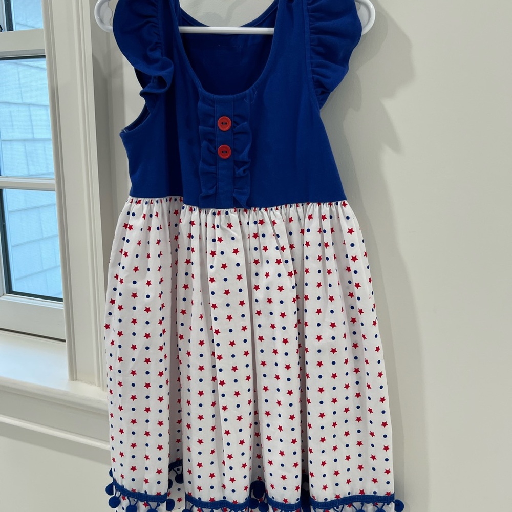 Blue and White Starry Kids Dress